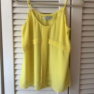 Yellow silky top